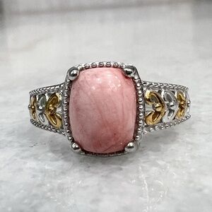 Oregon Peach Opal 18K Vermeil YG Sterling Silver Ring